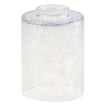 Clear Frosted Crack Finish Cylinder Pendant Glass Light Shade